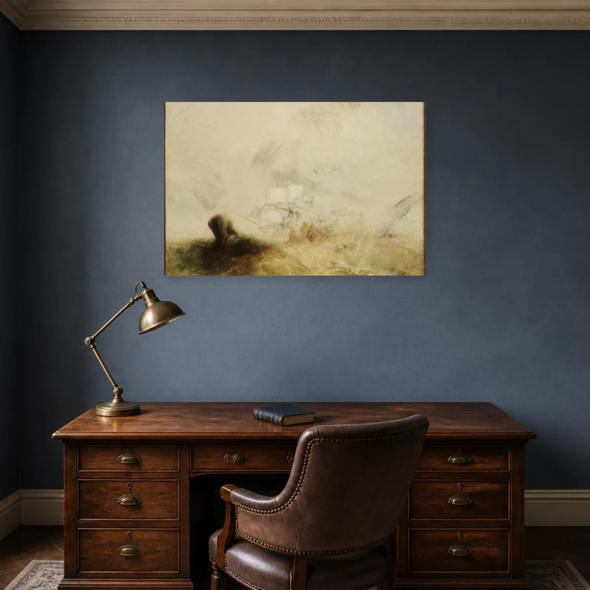 Tableau Baleiniers – William Turner dans un bureau - Art Virtuoso