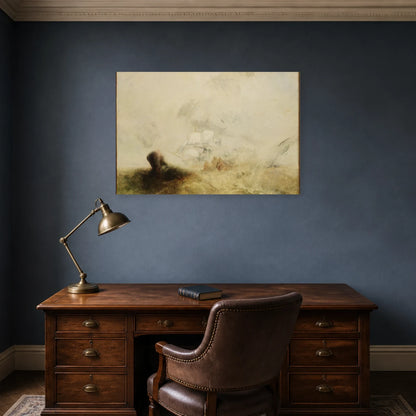 Tableau Baleiniers – William Turner dans un bureau - Art Virtuoso