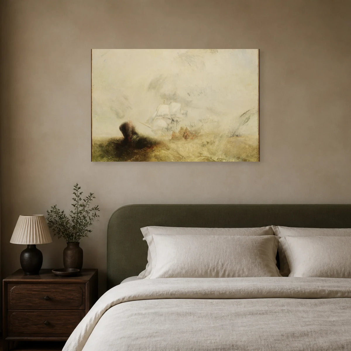 Tableau Baleiniers – William Turner dans une chambre - Art Virtuoso