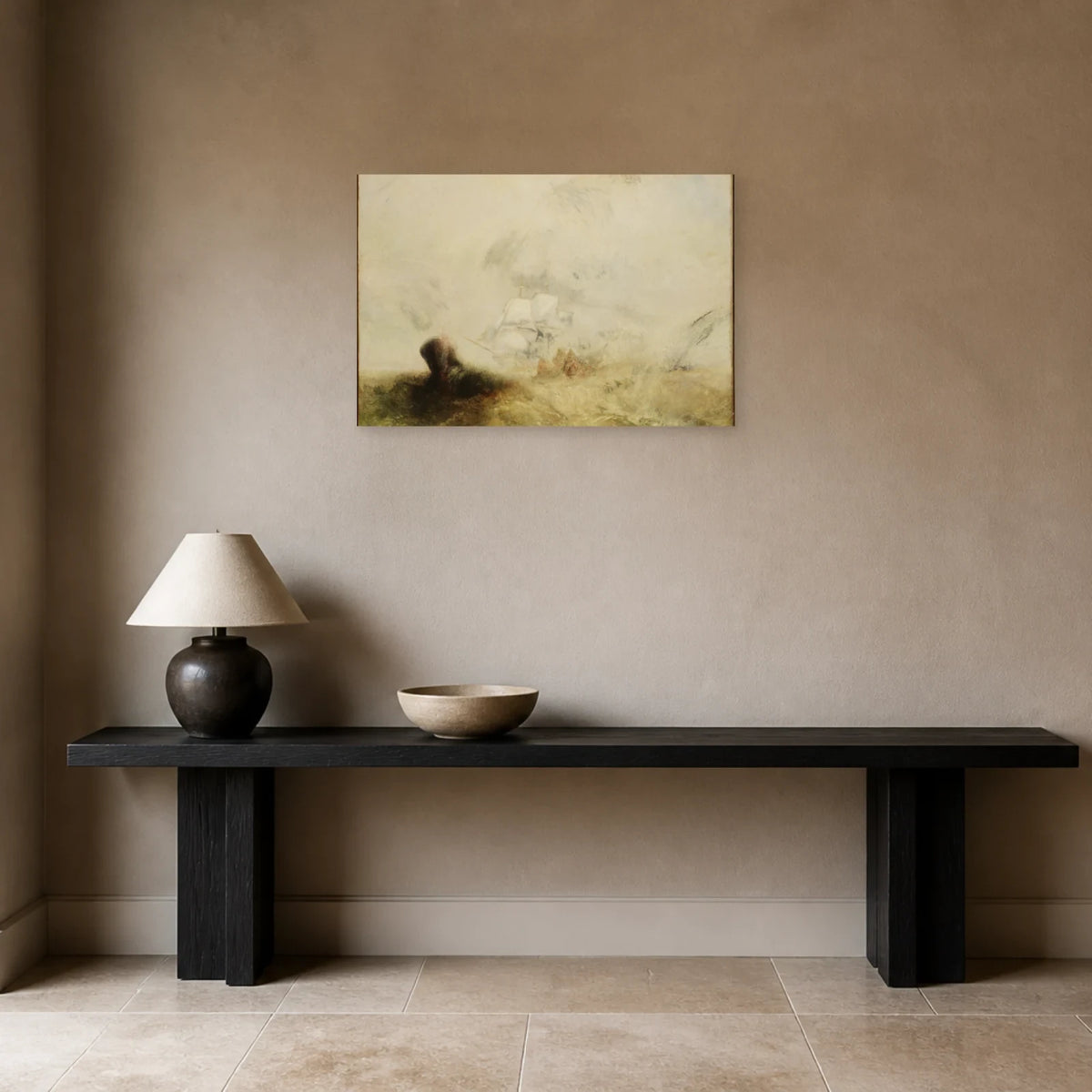 Tableau Baleiniers – William Turner dans une entrée ou un couloir - Art Virtuoso
