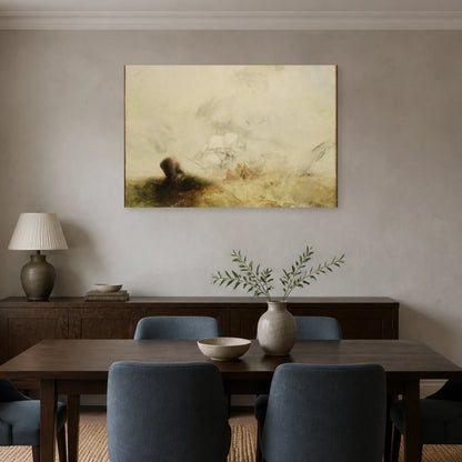 Tableau Baleiniers – William Turner dans une salle à manger - Art Virtuoso