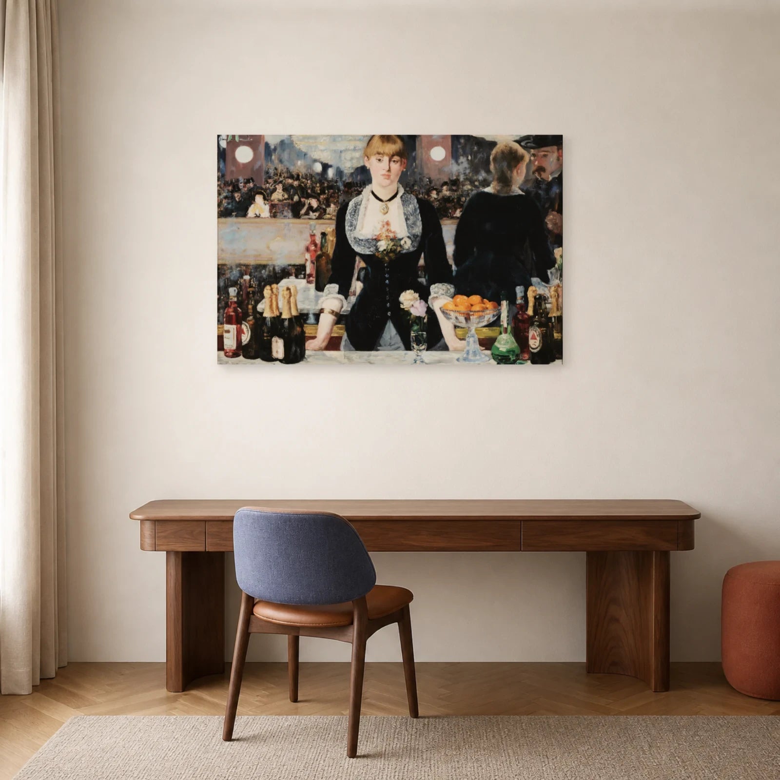 Tableau Un bar aux Folies-Bergère – Édouard Manet dans un bureau - Art Virtuoso