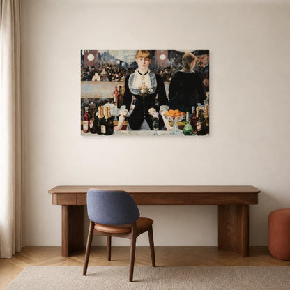 Tableau Un bar aux Folies-Bergère – Édouard Manet dans un bureau - Art Virtuoso