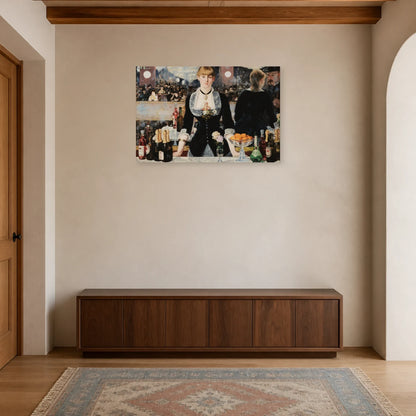 Tableau Un bar aux Folies-Bergère – Édouard Manet dans une entrée ou un couloir - Art Virtuoso