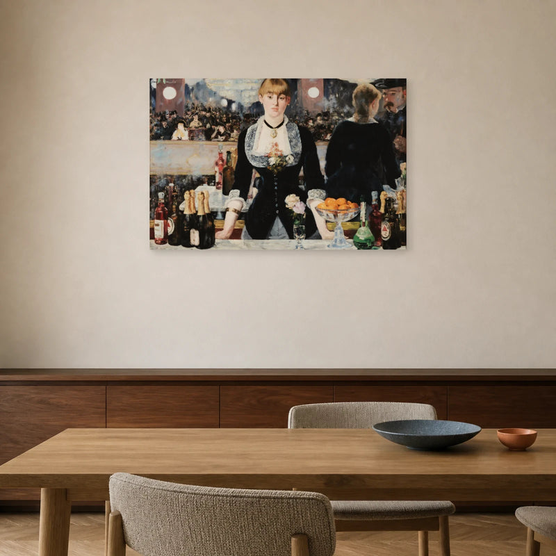 Tableau Un bar aux Folies-Bergère – Édouard Manet dans une salle à manger - Art Virtuoso