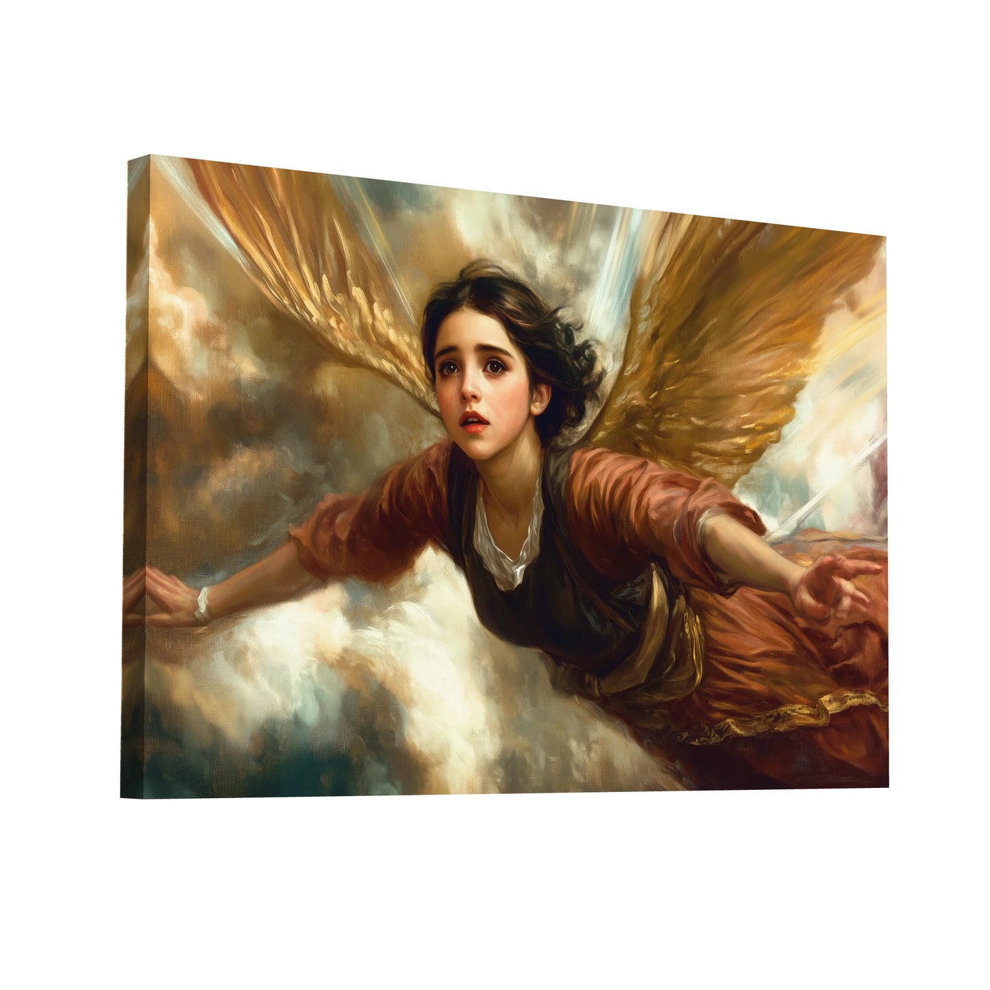 Product Hero 3D WebP Tableau Baroque - Envol Angélique - Art Virtuoso