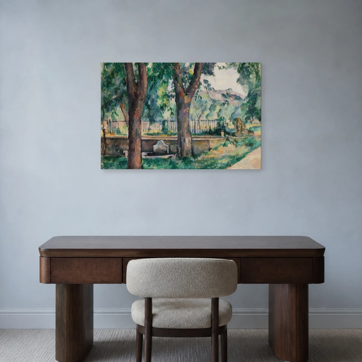 Tableau Le Bassin du Jas de Bouffan – Paul Cézanne dans un bureau - Art Virtuoso