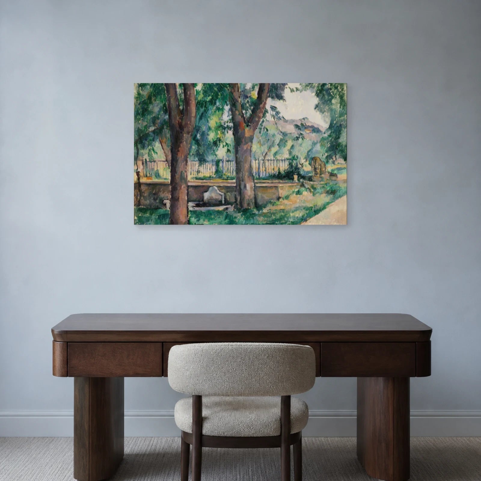 Tableau Le Bassin du Jas de Bouffan – Paul Cézanne dans un bureau - Art Virtuoso