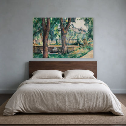 Tableau Le Bassin du Jas de Bouffan – Paul Cézanne dans une chambre - Art Virtuoso
