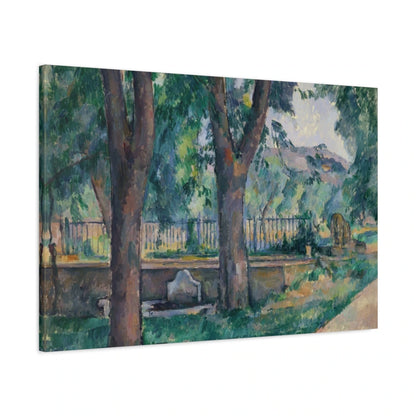 Tableau Le Bassin du Jas de Bouffan – Paul Cézanne - toile 3D avec bords imprimés - Art Virtuoso