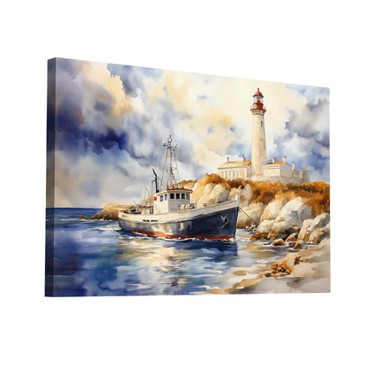 Product Hero 3D WebP Tableau Bateau Bretagne : Phare du Morbihan - Art Virtuoso