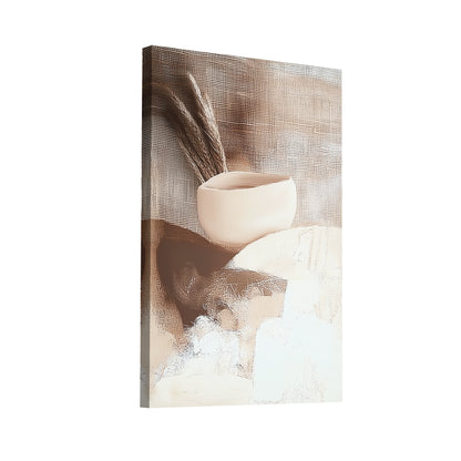 Product Hero 3D WebP Tableau Beige Bohème - Sérénité Naturelle - Art Virtuoso