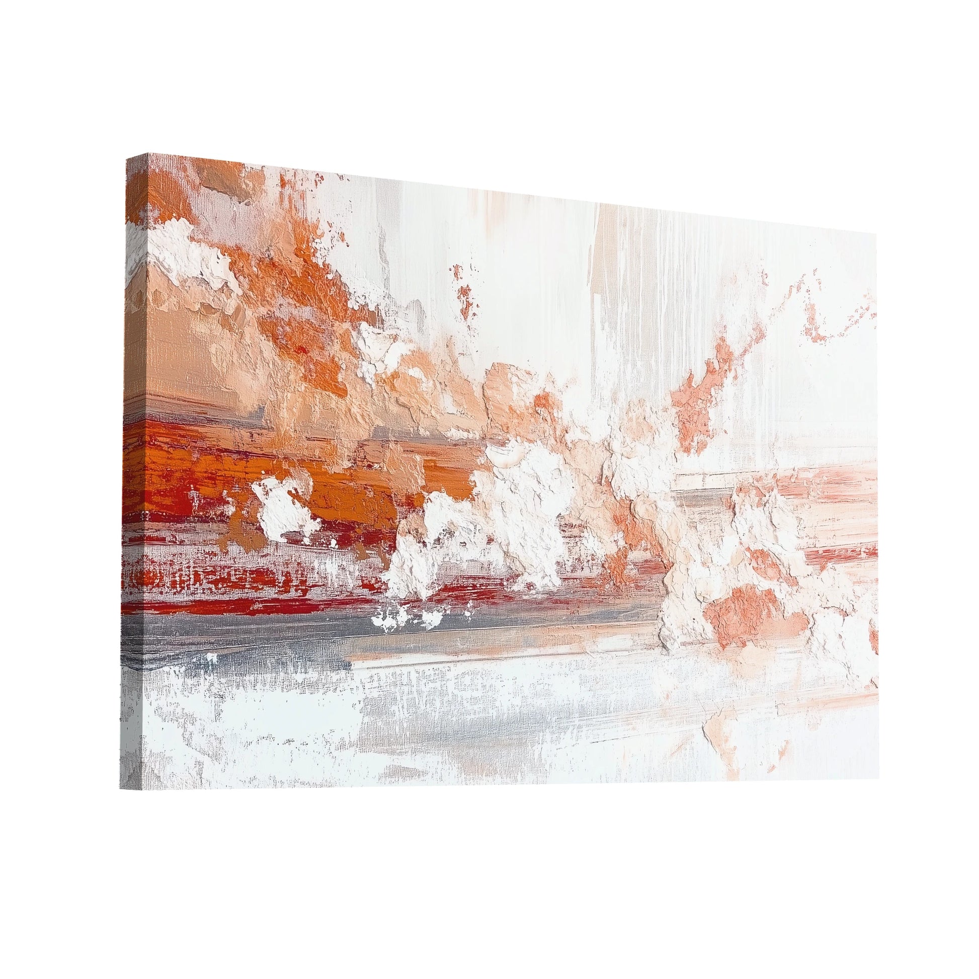 Product Hero 3D WebP Tableau Beige Salon - Nuages d'Aurore - Art Virtuoso
