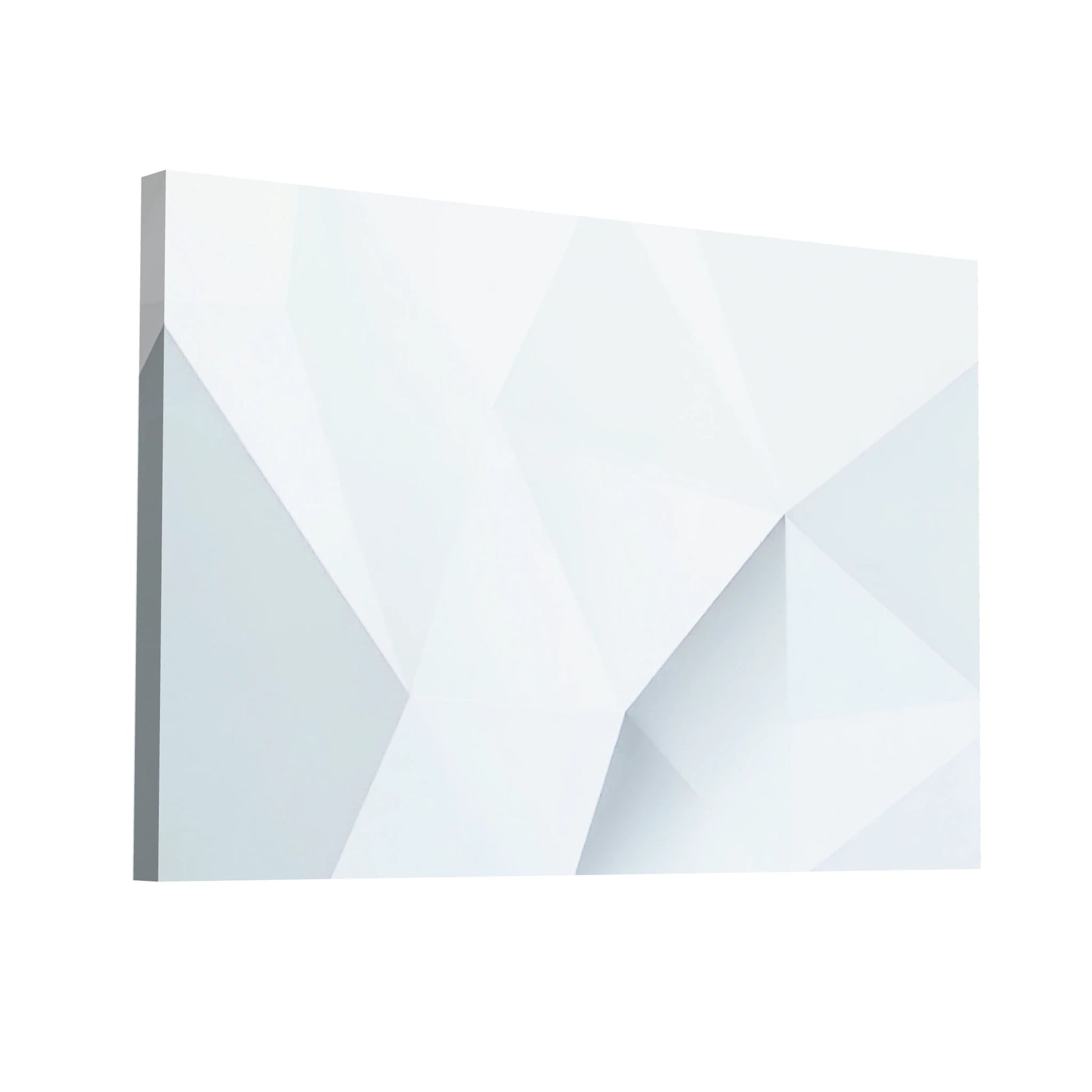 Product Hero 3D WebP Tableau Blanc et Gris Moderne - Art Virtuoso