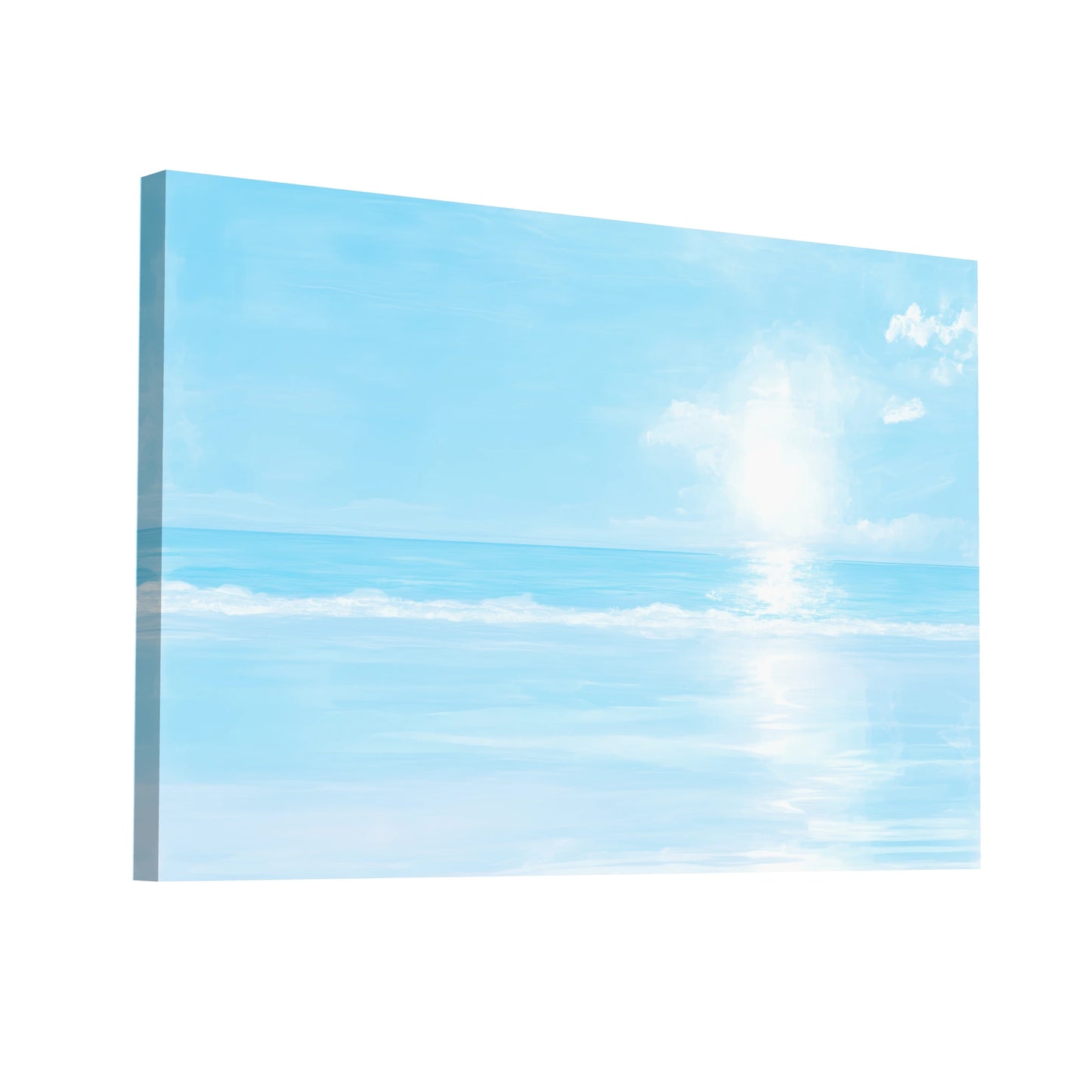 Product Hero 3D WebP Tableau Bleu Ciel - Azur Marin - Art Virtuoso