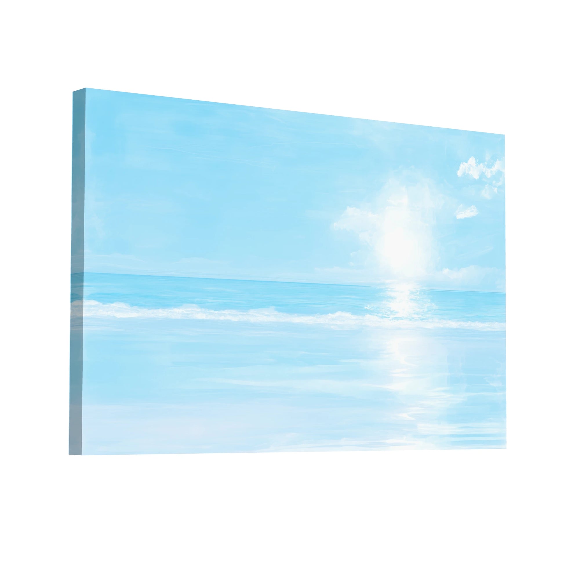 Product Hero 3D WebP Tableau Bleu Ciel - Azur Marin - Art Virtuoso