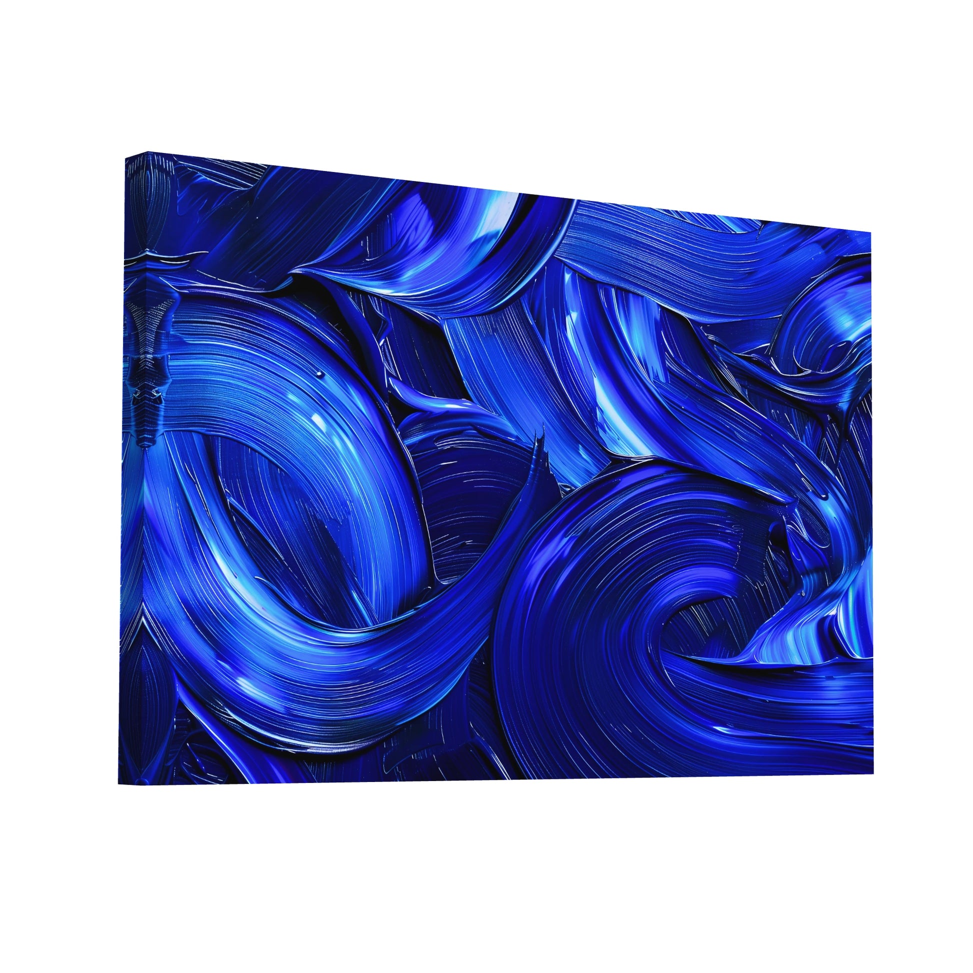 Product Hero 3D WebP Tableau Bleu Moderne - Art Virtuoso