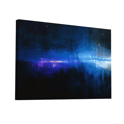 Product Hero 3D WebP Tableau Bleu Noir - Lueurs Nocturnes - Art Virtuoso
