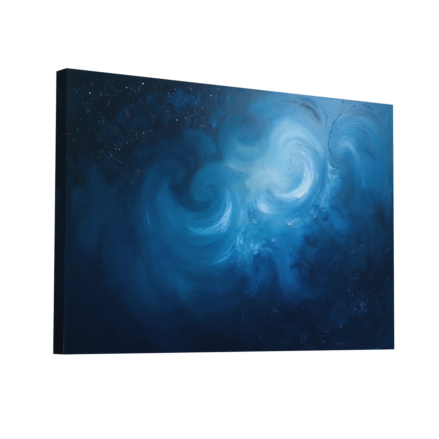 Product Hero 3D WebP Tableau Bleu Nuit - Art Virtuoso