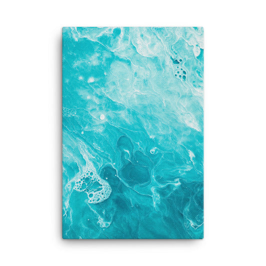 Tableau Bleu Turquoise 24″×36″