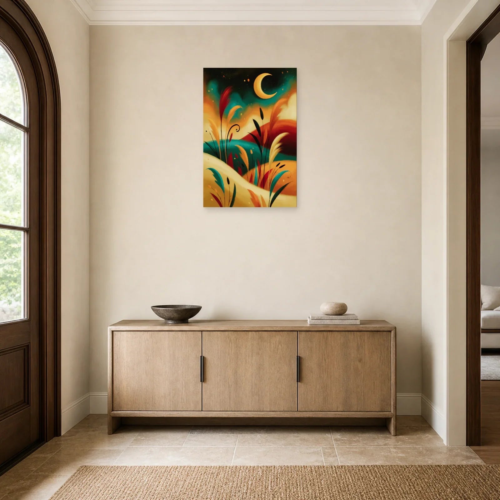 Tableau Bohème Chambre Cocooning dans une entree ou un couloir - Art Virtuoso