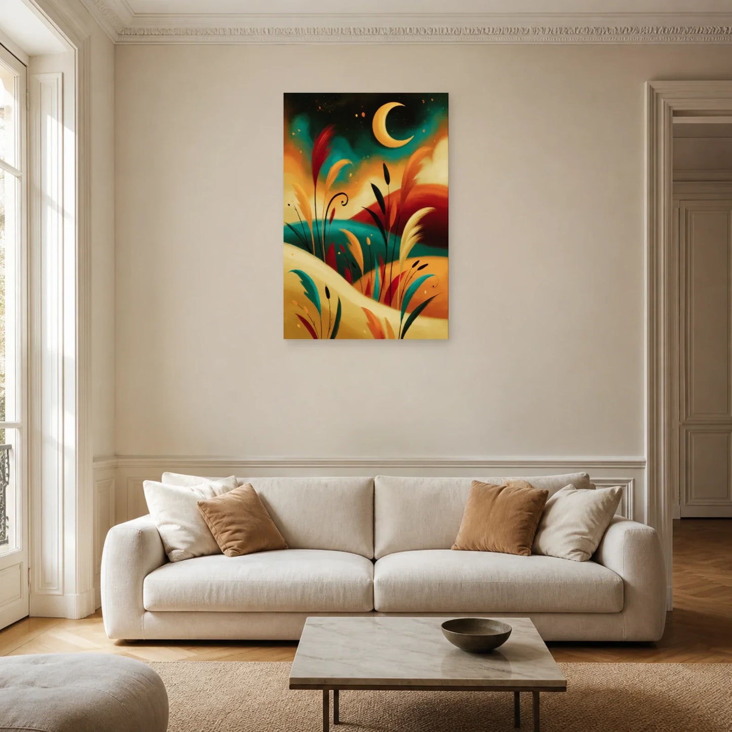 Tableau Bohème Chambre Cocooning dans un salon - Art Virtuoso