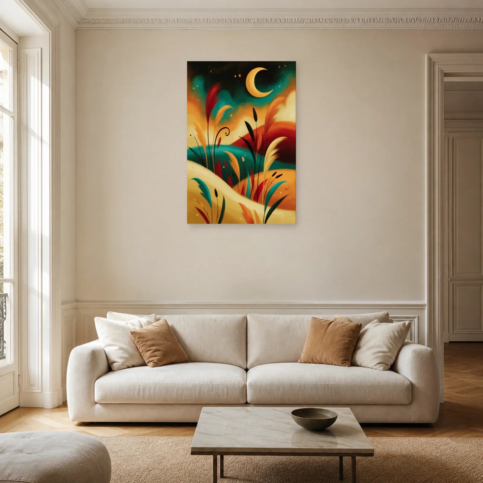 Tableau Bohème Chambre Cocooning dans un salon - Art Virtuoso
