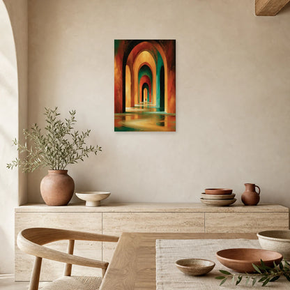 Tableau Bohème Décoration Murale Arches dans une cuisine - Art Virtuoso