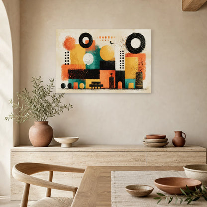 Tableau Bohème Décoration Murale Formes dans une cuisine - Art Virtuoso