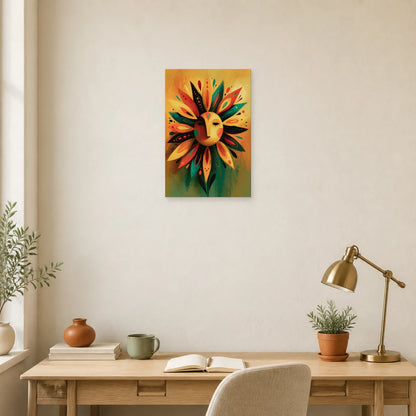 Tableau Bohème Décoration Murale Soleil dans un bureau - Art Virtuoso