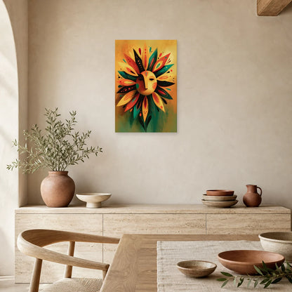 Tableau Bohème Décoration Murale Soleil dans une cuisine - Art Virtuoso