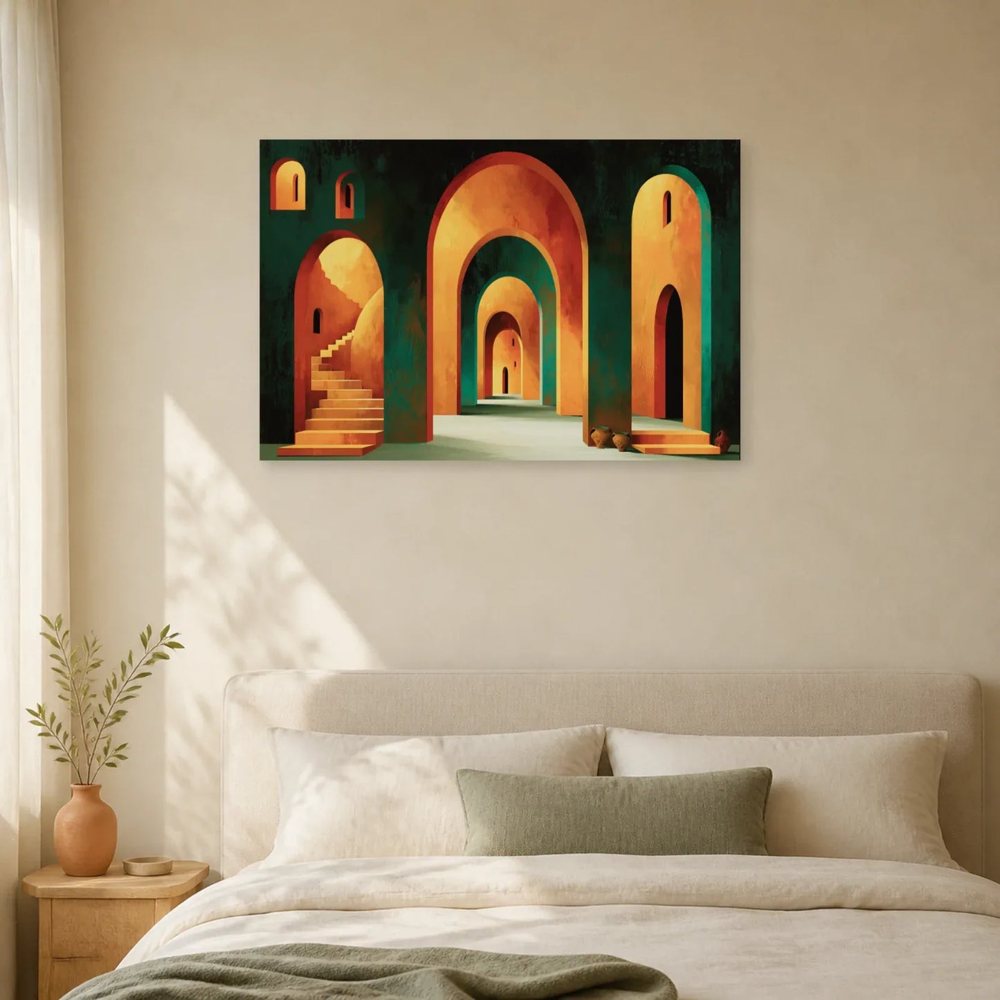 Tableau Bohème Salle à Manger Arches dans une chambre - Art Virtuoso