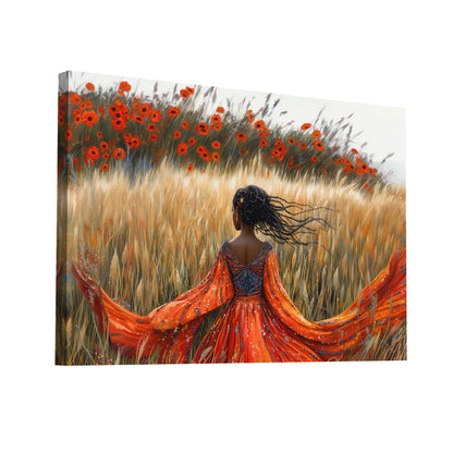 Product Hero 3D WebP Tableau Boho - Souffle des Coquelicots - Art Virtuoso