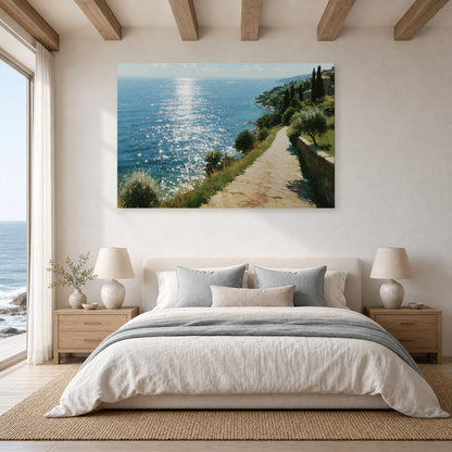 Tableau Bord De Mer Impressionniste Lumiere dans une chambre - Art Virtuoso