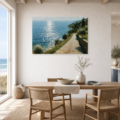 Tableau Bord De Mer Impressionniste Lumiere dans une cuisine - Art Virtuoso