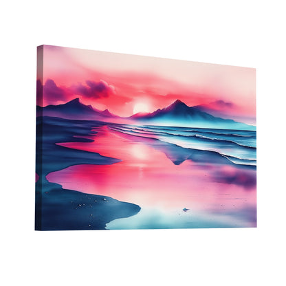 Product Hero 3D WebP Tableau Bord de Mer Moderne - Échos Célestes - Art Virtuoso
