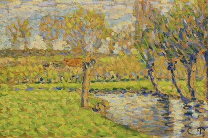 Tableau Bords de l'Epte à Éragny – Camille Pissarro - impression sur toile, format M