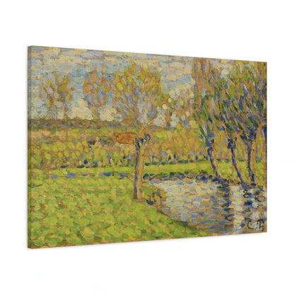 Tableau Bords de l'Epte à Éragny – Camille Pissarro - toile 3D avec bords imprimés - Art Virtuoso