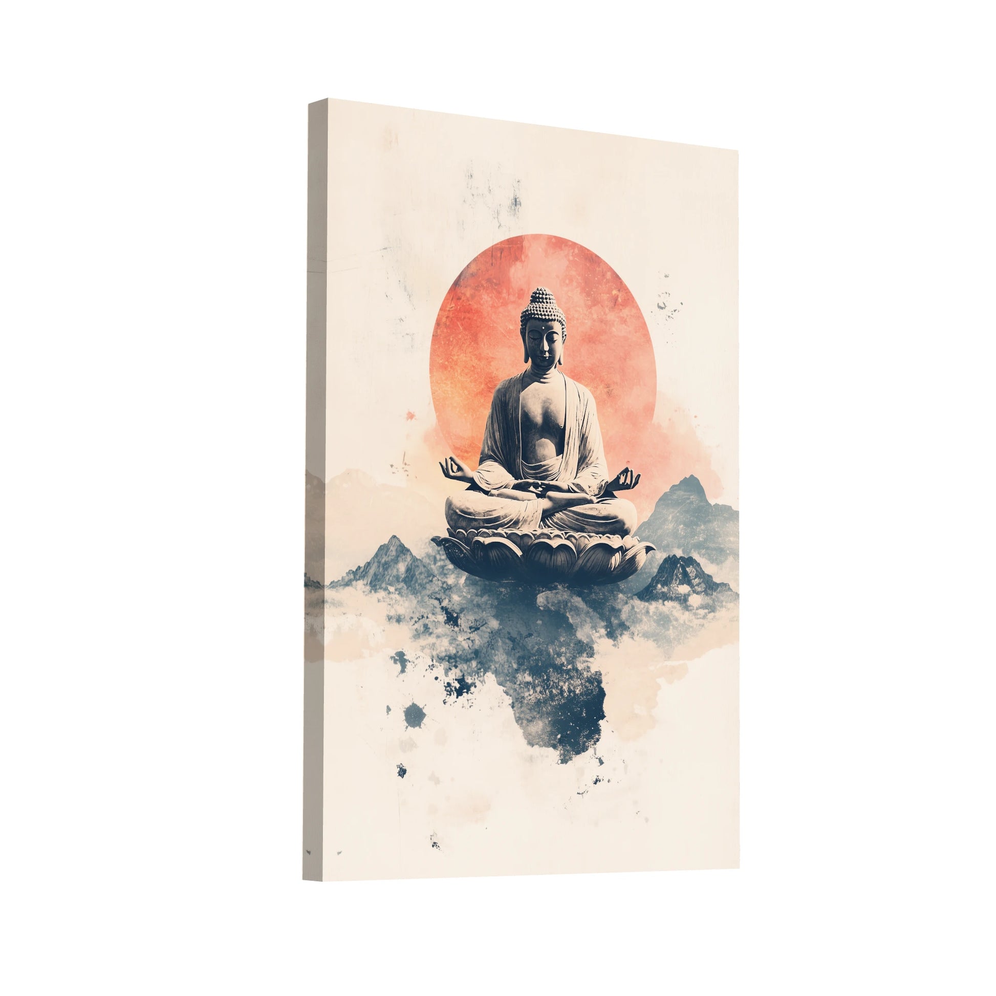 Product Hero 3D WebP Tableau Bouddha Lotus : Élévation Céleste - Art Virtuoso