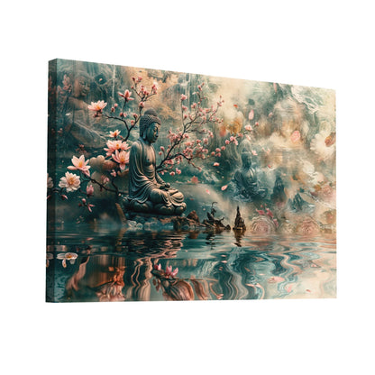 Product Hero 3D WebP Tableau Bouddha Zen - Art Virtuoso