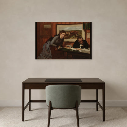 Tableau Bouderie – Edgar Degas dans un bureau - Art Virtuoso