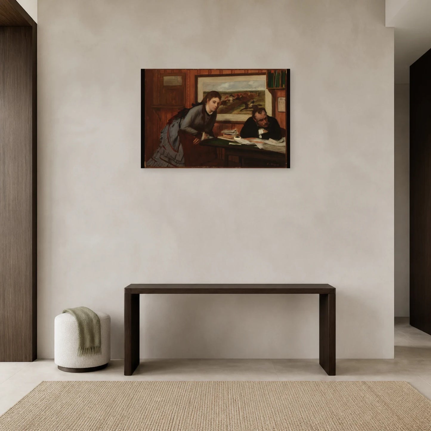 Tableau Bouderie – Edgar Degas dans une entrée ou un couloir - Art Virtuoso