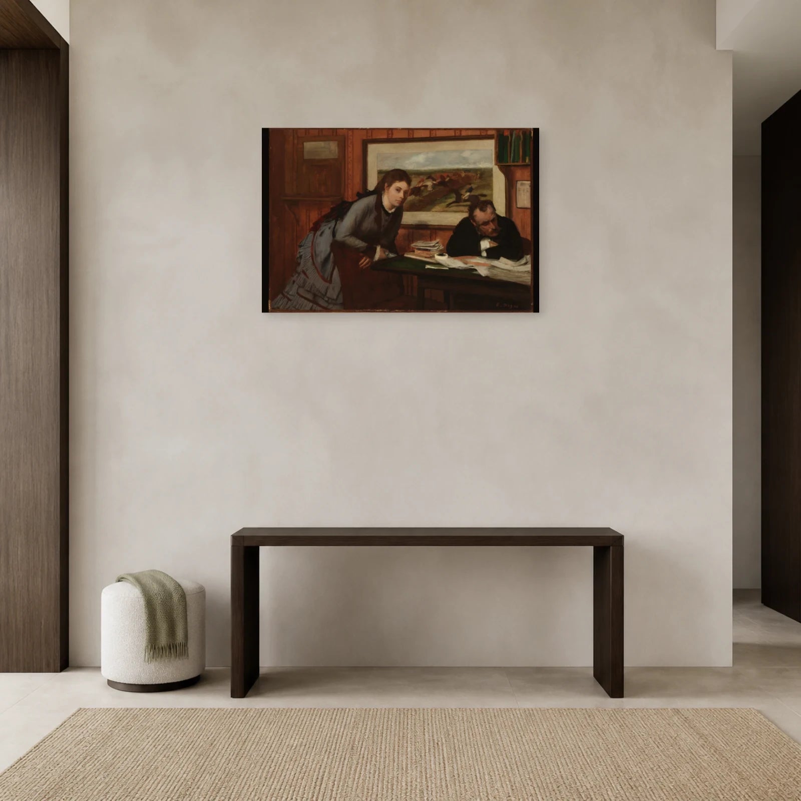 Tableau Bouderie – Edgar Degas dans une entrée ou un couloir - Art Virtuoso