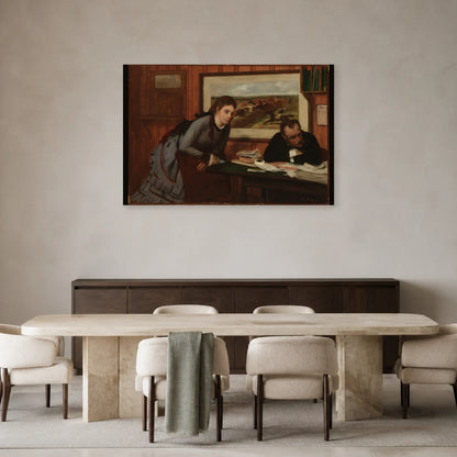 Tableau Bouderie – Edgar Degas dans une salle à manger - Art Virtuoso