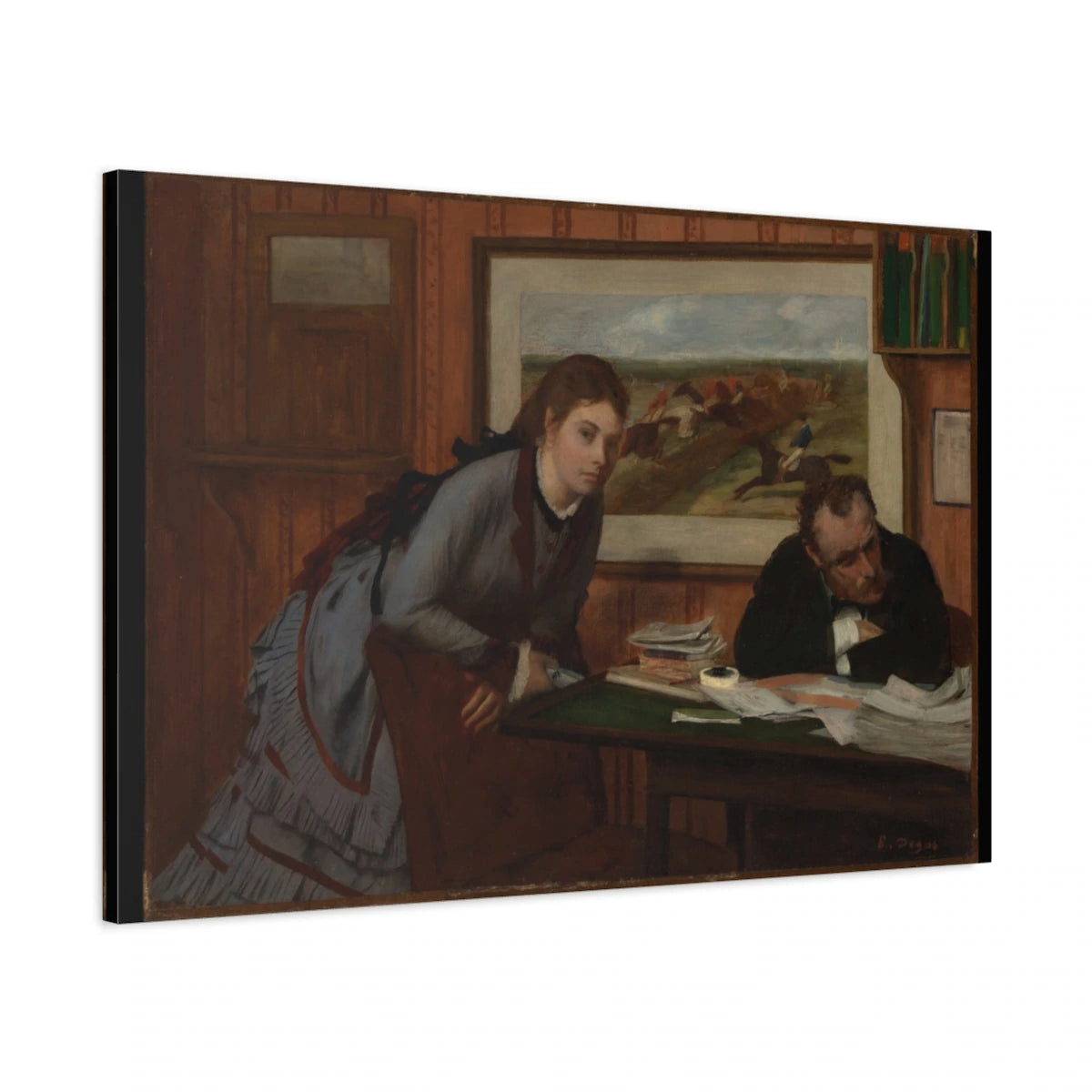 Tableau Bouderie – Edgar Degas - toile 3D avec bords imprimés - Art Virtuoso