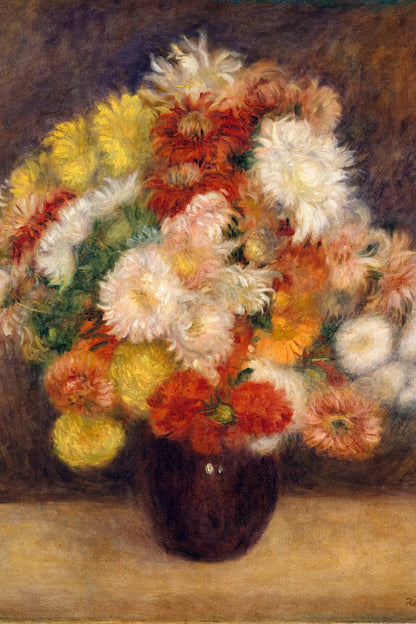 Nature morte florale de Renoir en format vertical L