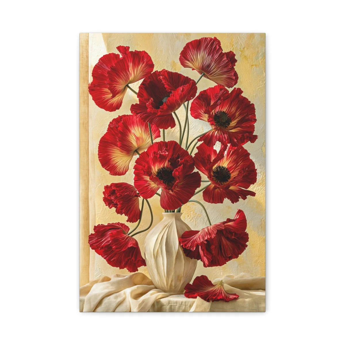 Tableau Bouquet de Coquelicots - Nature Morte Hollandaise