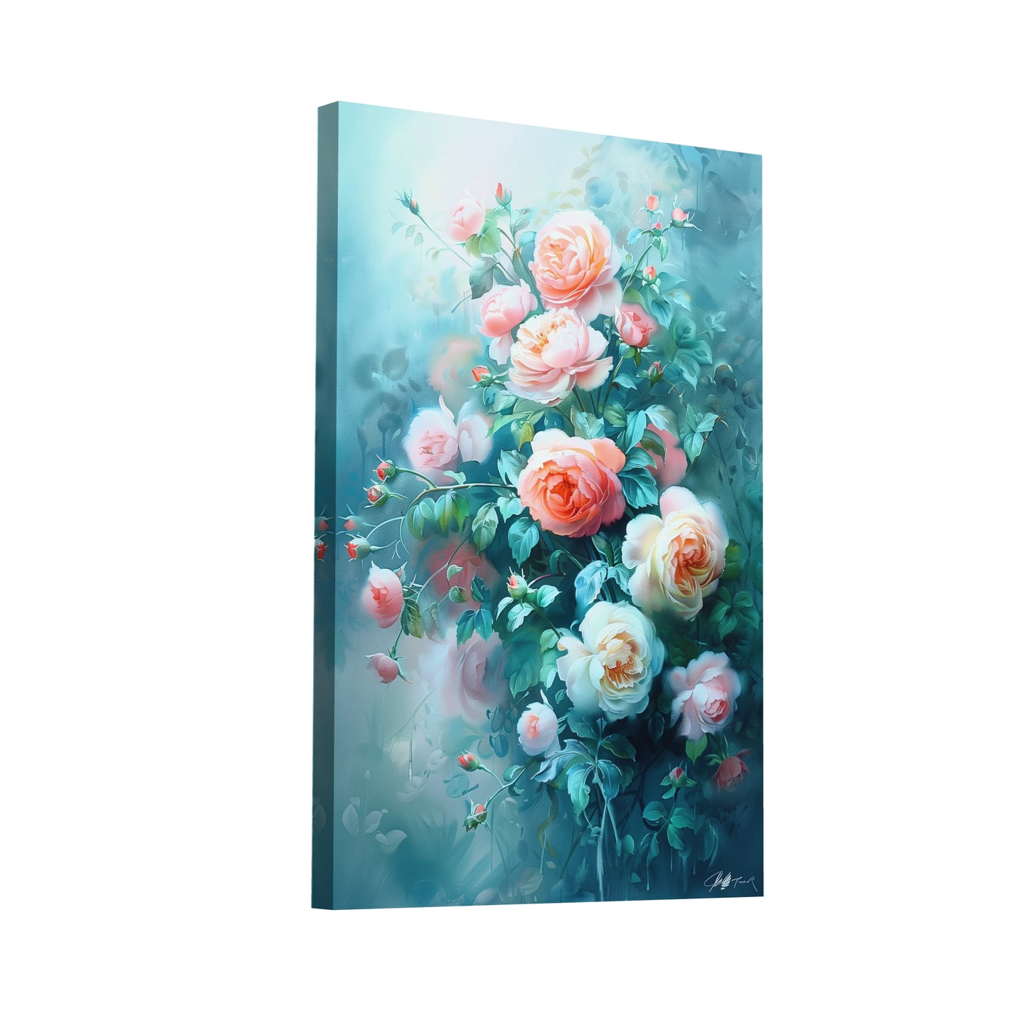 Product Hero 3D WebP Tableau Bouquet de Fleurs Ancien - Art Virtuoso
