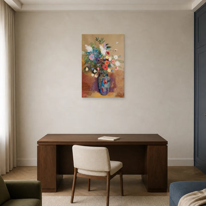 Tableau Bouquet de fleurs – Odilon Redon dans un bureau - Art Virtuoso