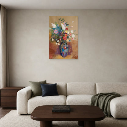 Tableau Bouquet de fleurs – Odilon Redon dans un salon - Art Virtuoso